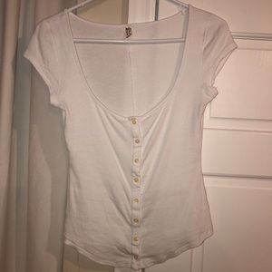 Free People button up tee